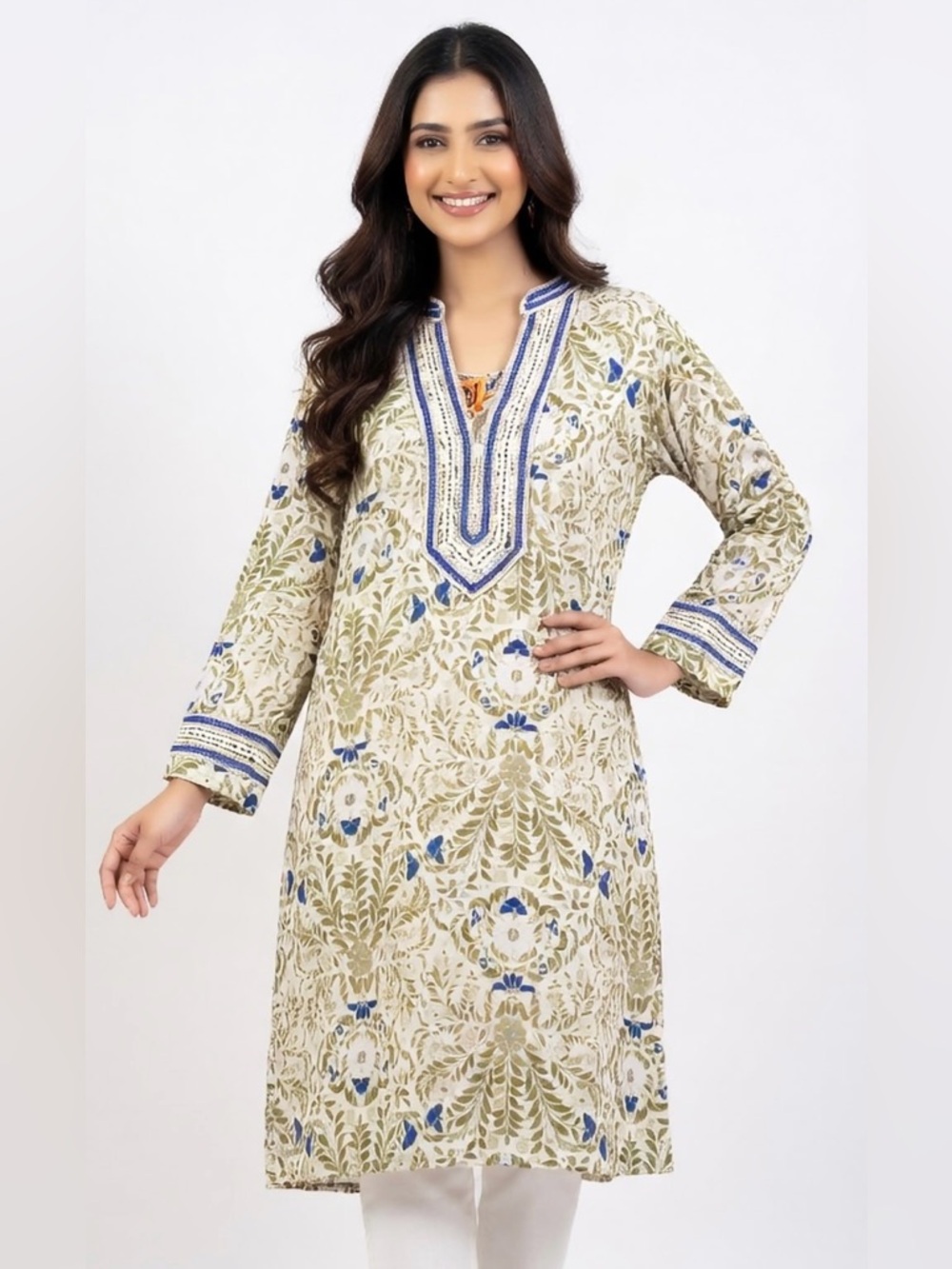 Tory Burch printed tunic top/ midi dress (flaw)